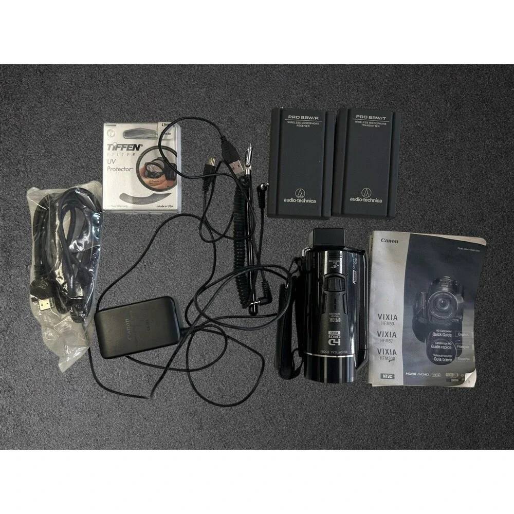 Canon VIXIA HF M50 HD Cam + Audio-Technica PRO 88W Wireless Mic Tested